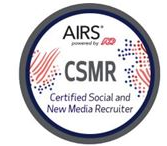 AIRS Certified Social and New Media Recruiter badge